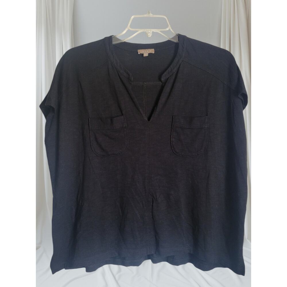 Lilla P Women Black Shirt Size XS Pima Cotton Blend Goth WhimsyGoth - Picture 4 of 9
